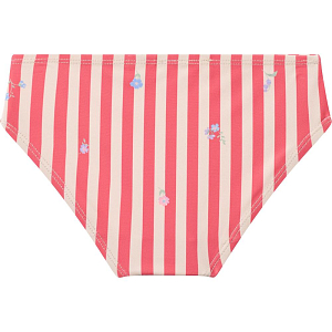 Костюм купальный Wheat "Alma Red Stripe Flowers", 2 предмета, цветущие полоски